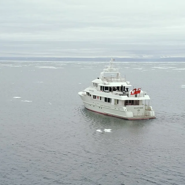 The 102’ / 31.00m Doggersbank ‘Beothuk’ braved its second Northwest Passage adventure in the summer of 2024💫

Captain Jerry Samuelson has been at the helm of ‘Beothuk’ for 13, yet this was his first foray into the most formidable bodies of water.

The journey, planned with the assistance of @eyosexpeditions, began in Fort Lauderdale. 
The yacht and crew cruised to Jamaica, into Bocas del Toro in Panama, then headed up the west coast to the Galapagos. “We needed to be in Dutch Harbor, Alaska, by mid-July to be past all the weather fronts to enter the Northwest Passage from Nome,” says Samuelson, who served as both captain and chief engineer on the journey. They had eight days to get from Cambridge Bay in Canada, to Arctic Bay, a Hamlet in Baffin Bay, Canada.

Stay tuned for more…👍

#oceangoing #circumnavigation #coastalcruising  #northwestpassage @eyosexpeditions #explorer #exploreryacht #trawler #trawlertalk #yacht #yachting #yachtlife #yachtdesign #navalarchitecture @vripackdesign #doggersbank #dutchbuild #comfort #safety #experience #community #yachtcommunity 

Photos by captain @aleckjsamuelson